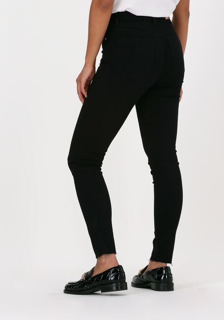 Zwarte NA-KD Skinny jeans SKINNY HIGH WAIST RAW HEM JEAN - large