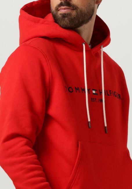Rode TOMMY HILFIGER Sweater TOMMY LOGO HOODY - large