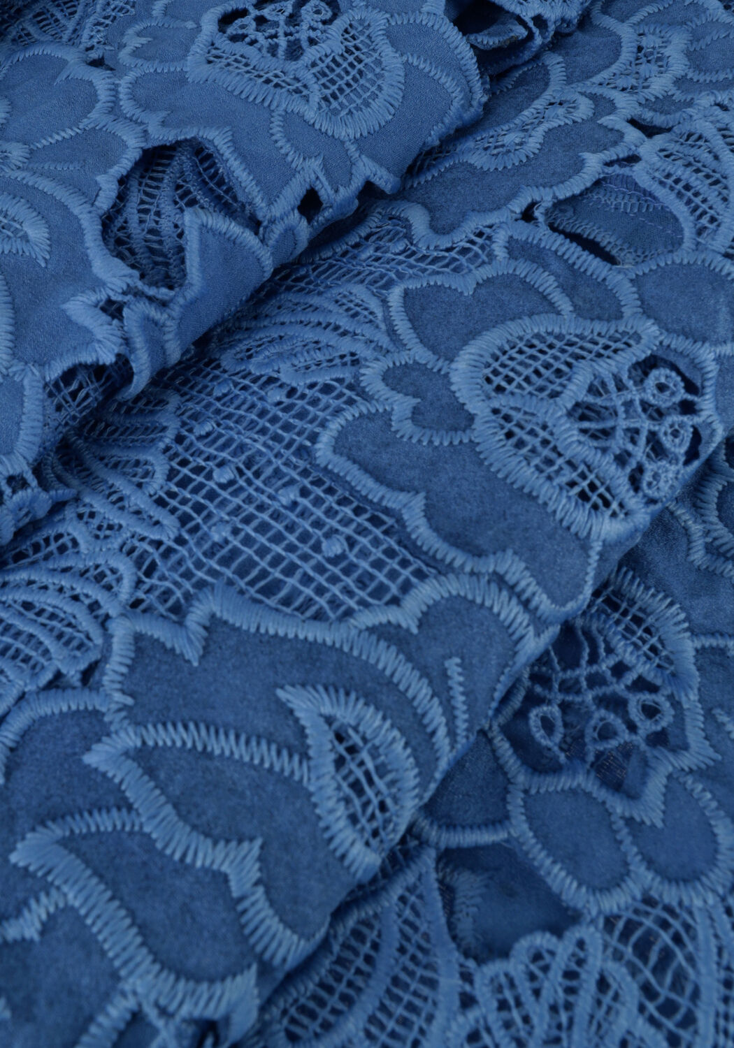 Blauwe JANSEN AMSTERDAM Midi jurk DALIAN - large