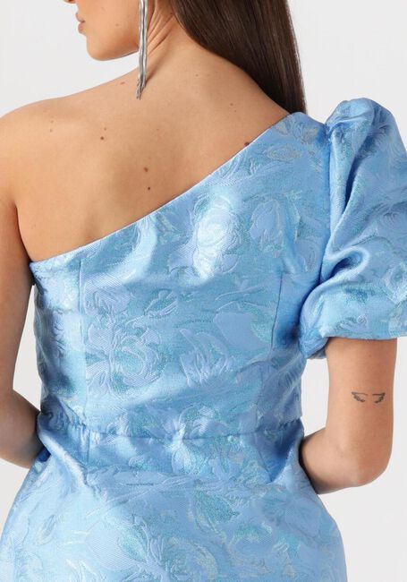 Lichtblauwe FREEBIRD Mini jurk DANIA FLOWER - large