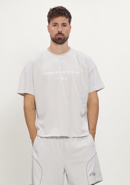 Witte NEW BALANCE T-shirt TS SS JR - large