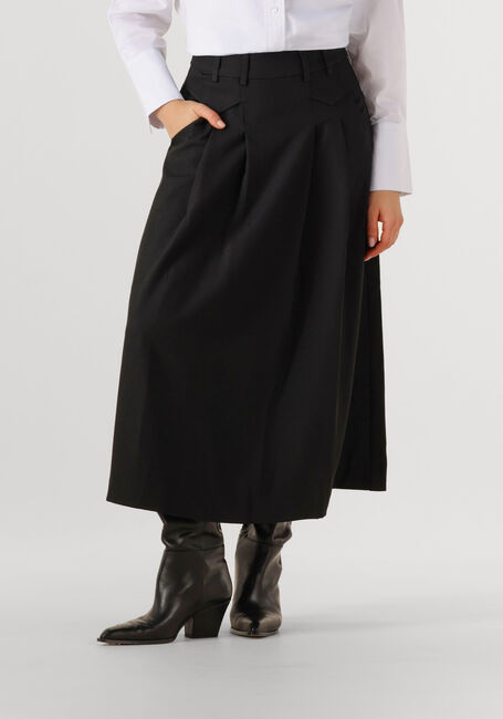 Zwarte CO'COUTURE Maxirok LUNA POCKET PLEAT SKIRT - large