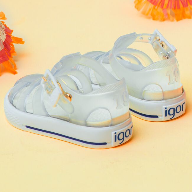 Witte IGOR Platte sandalen TENIS Witte IGOR Platte sandalen TENIS - large