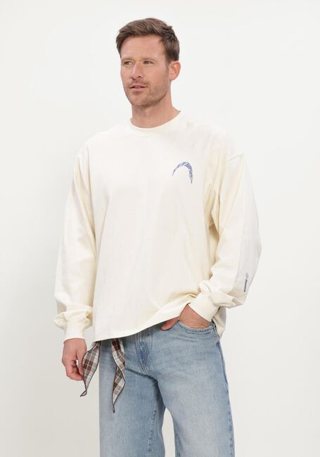 Creme WOODBIRD Trui WBBEAM LS WARP TEE - large