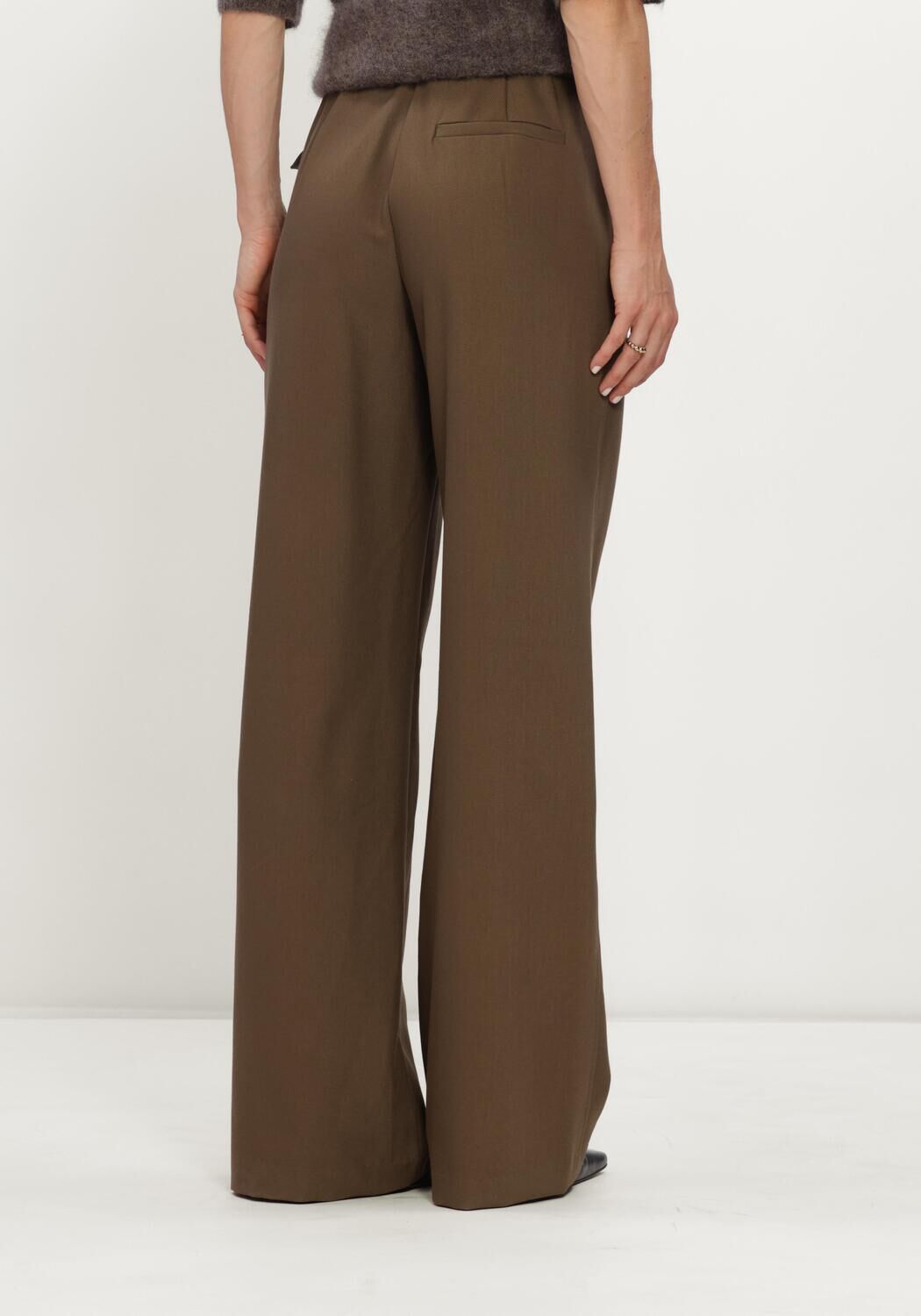 Olijf CO'COUTURE Wijde broek AMIDACC BELT PANT - large