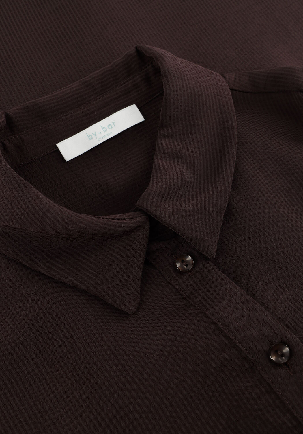 Bruine BY-BAR Blouses DONNA SATIN STRIPE BLOUSE - large