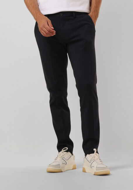 Donkerblauwe SCOTCH & SODA Chino MOTT - SUPER SLIM-FIT YARN-DYED KNITTED CHINO - large