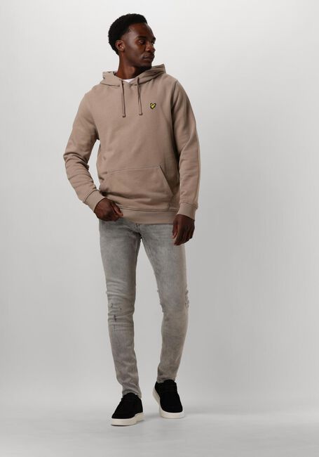 Taupe LYLE & SCOTT Truien/vesten PULLOVER HOODIE - large