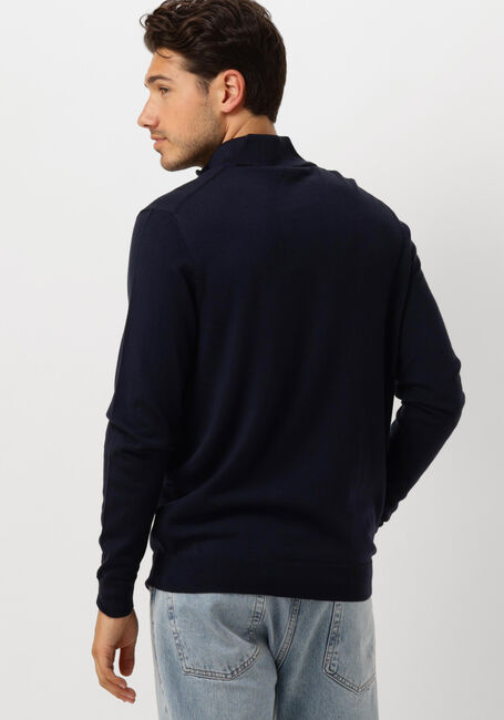 Donkerblauwe PROFUOMO Trui PULLOVER HALF ZIP - large