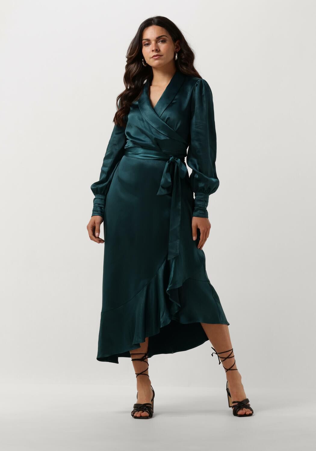 Notre-v Dames Jurken Nv-dorissa Satin Dress Blue Dames