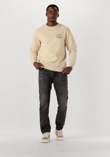 Beige BUTCHER OF BLUE Sweater ARMY FRAT CREW - large