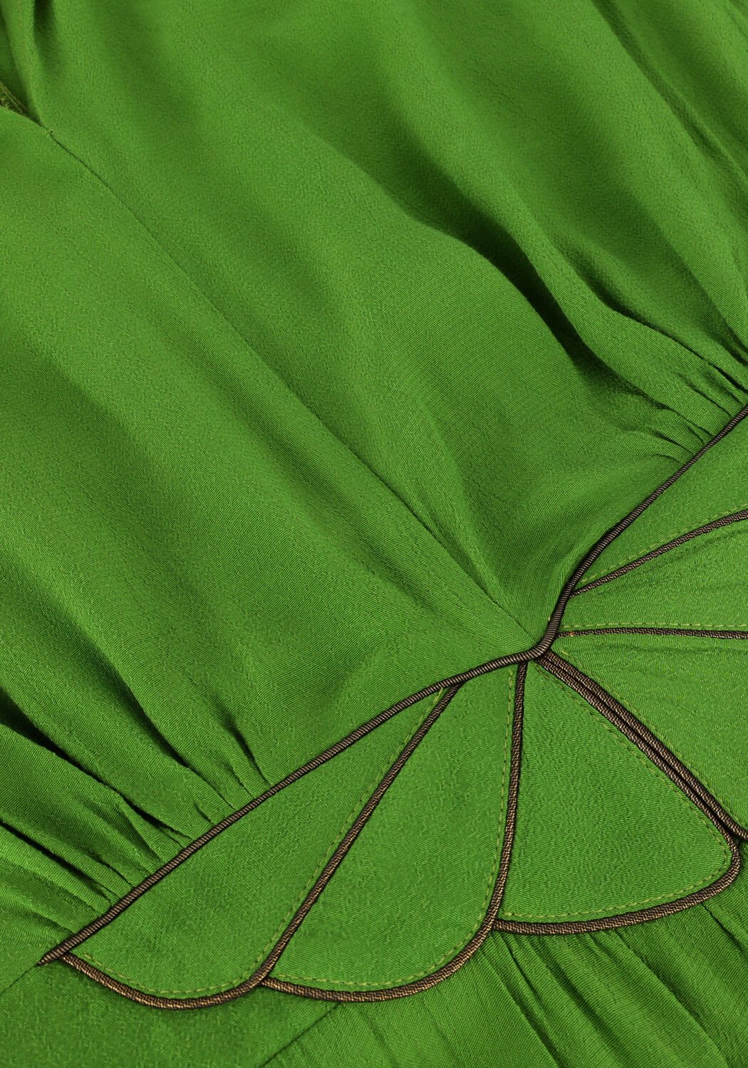 Groene LOUIZON Maxi jurk FAYENCE - large