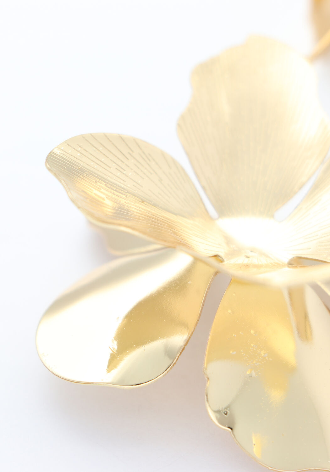 Goudkleurig NOTRE-V Oorbellen BIG FLOWERS - large