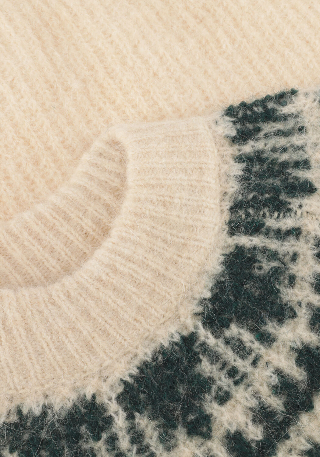 Beige Y.A.S. Trui YASLIRI LS KNIT PULLOVER - large