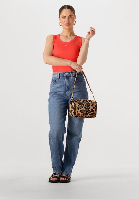 Oranje TOMMY JEANS Top TJW ESSENTIAL RIB TANK EXT - large