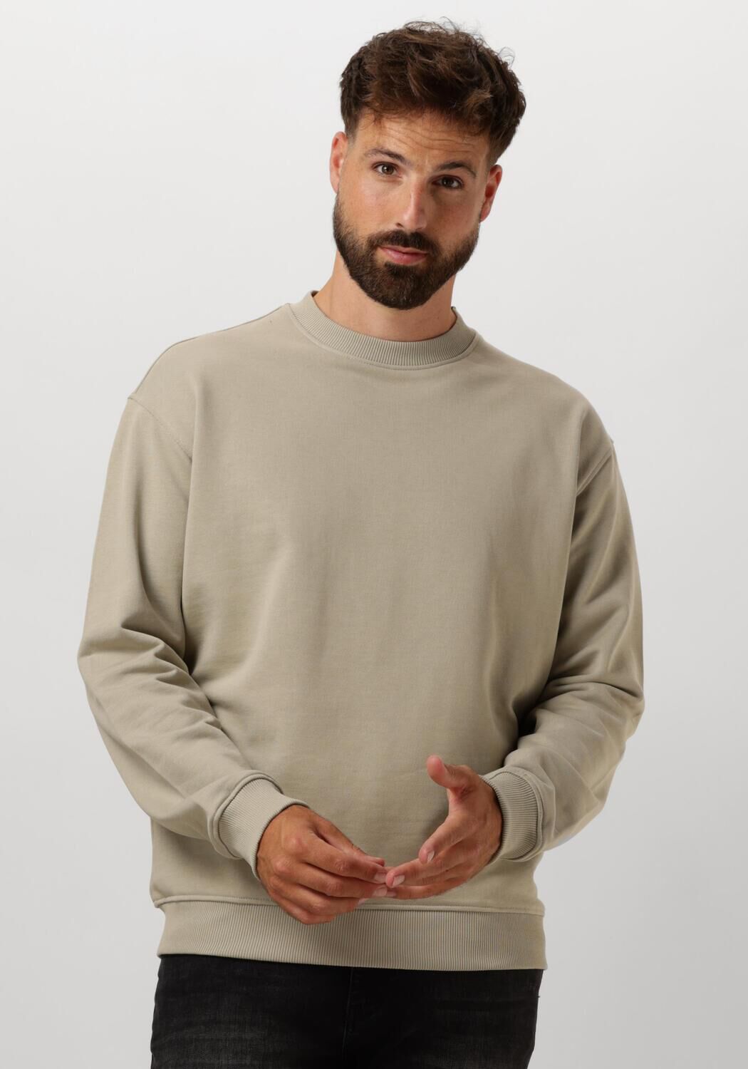 PURE PATH Heren Truien & Vesten Loose Fit Sweaters Crewneck308 Groen