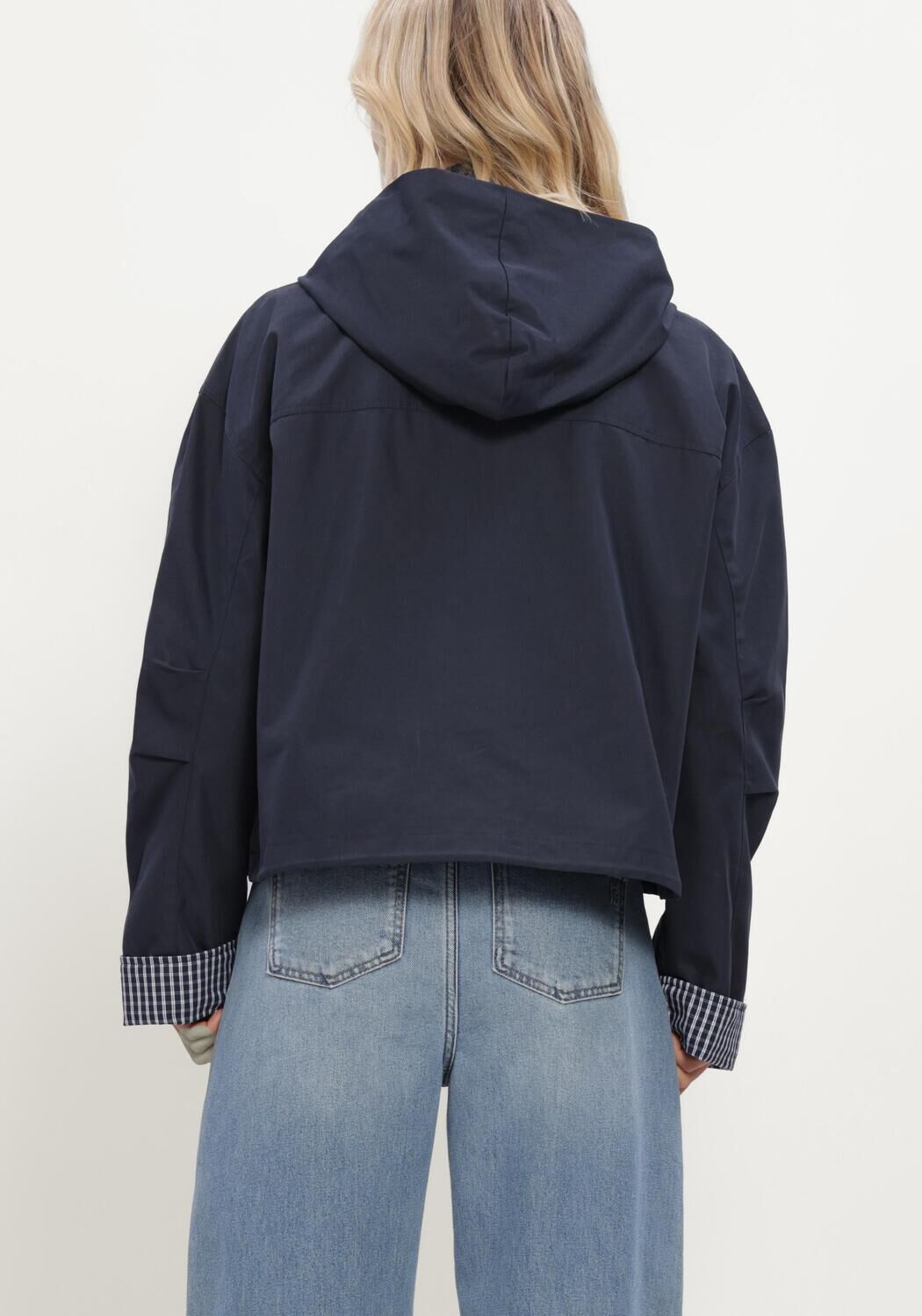 Donkerblauwe Y.A.S. Jack YASANCA LS HOOD JACKET S. - STORY - large
