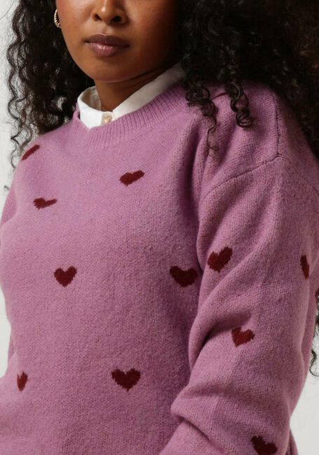 Paarse YDENCE Trui KNITTED SWEATER LUV - large