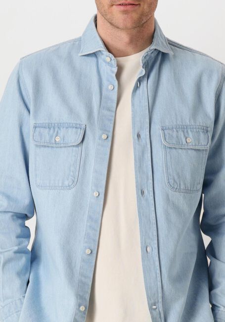 Blauwe PROFUOMO Overshirts OVERSHIRT DENIM LIGHT - large