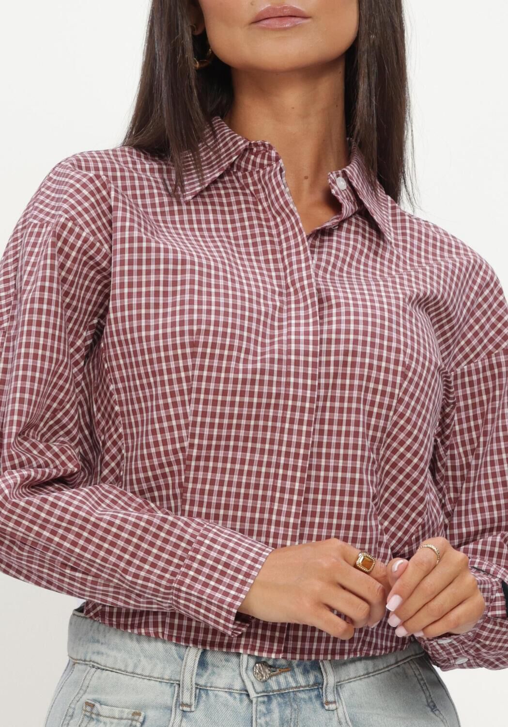 Rode HAUTE L'AMITI&Eacute; Tops & T-shirts MUSA CHECK SMOCK SHIRT - large