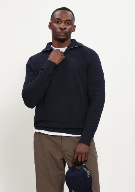 Donkerblauwe BLUE INDUSTRY Trui KNITWEAR - large