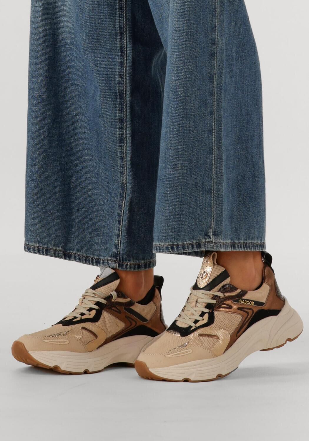 Beige HABOOB Lage sneakers OLIVIA - large