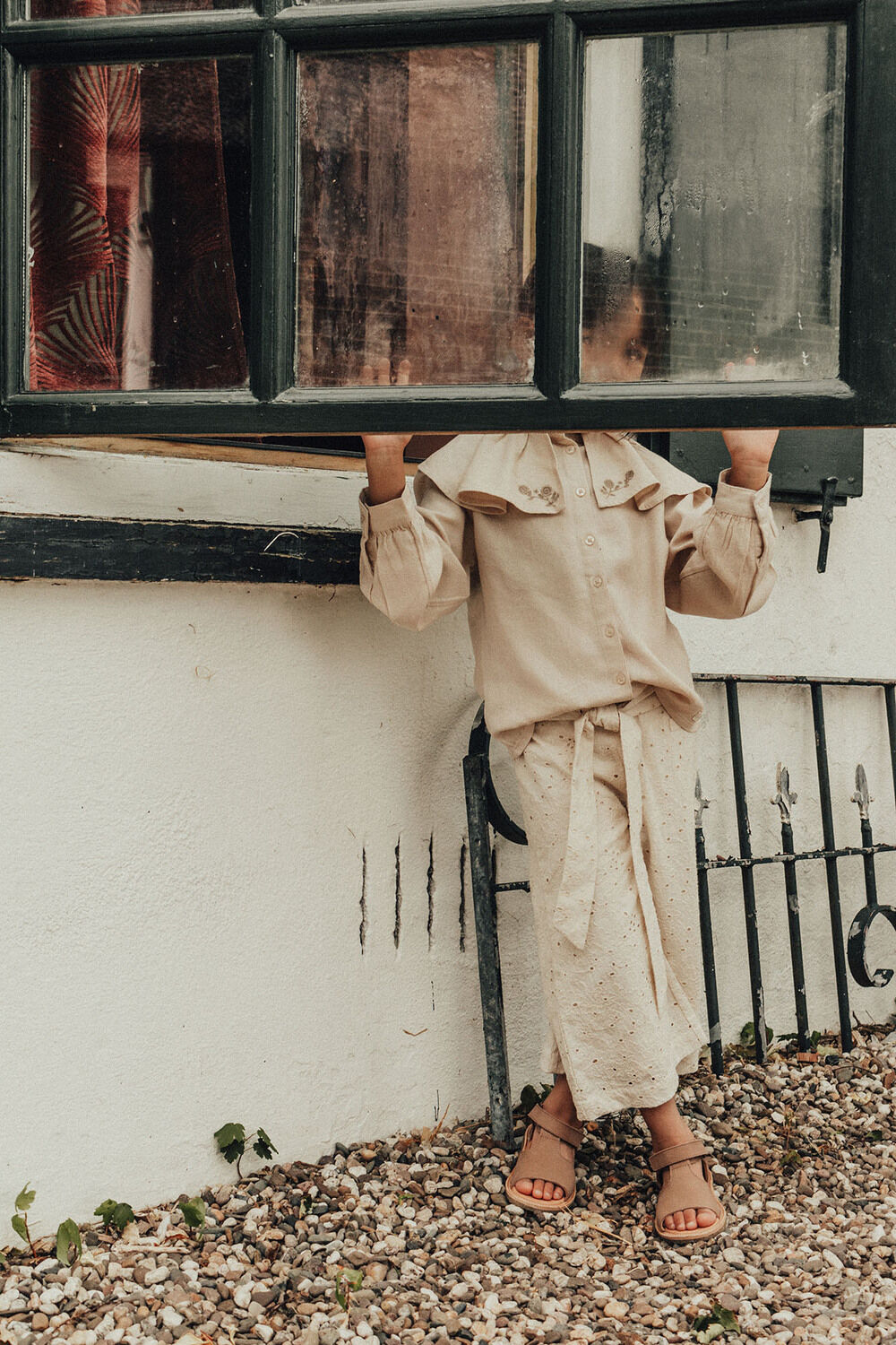 Witte BAJE STUDIO Pantalon MADDEN - large