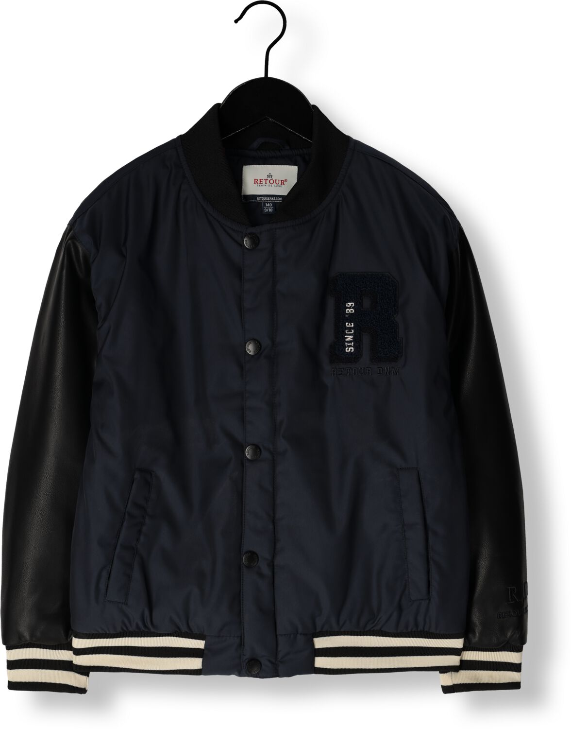 RETOUR Jongens Jassen Barry Donkerblauw