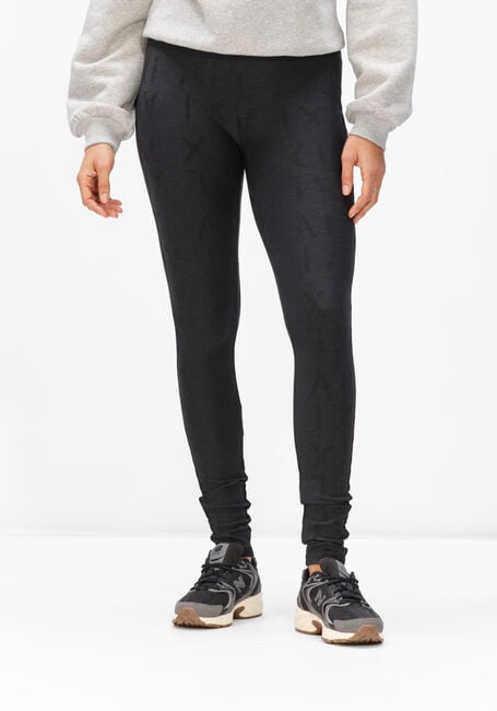 Zwarte ALIX THE LABEL Broeken LADIES KNITTED ALIX JACQUARD LEGGING - large