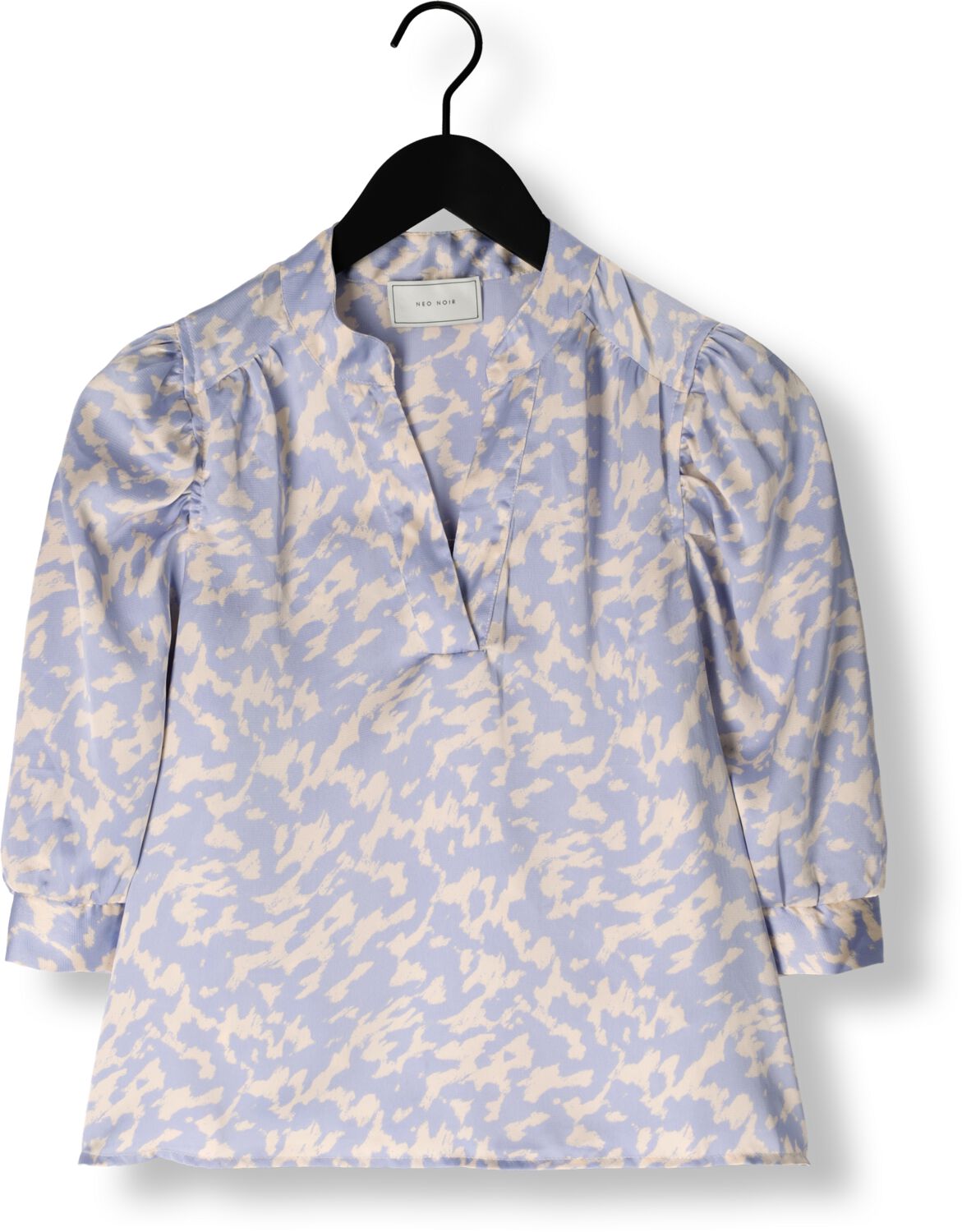 NEO NOIR Dames Blouses Roella Graphic Fade Blouse Blauw