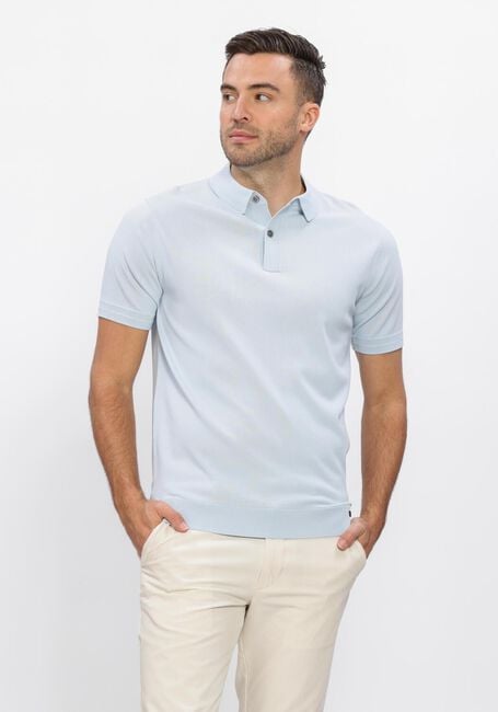 Lichtblauwe GENTI Polo POLO 2 BUTTON SS 1260 - large