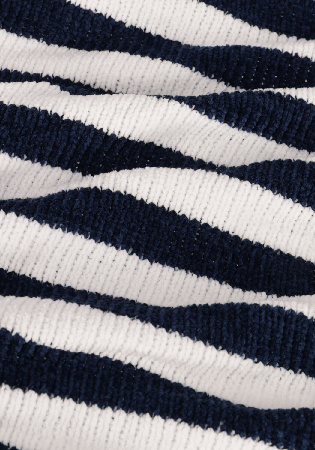 Donkerblauwe SCOTCH & SODA Trui TEXTURED STRIPE SWEATSHIRT - large