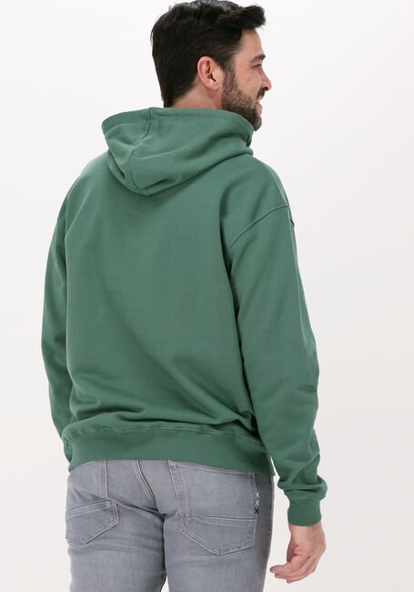 Groene WOODBIRD Sweater DASH BADGE HOODIE - large