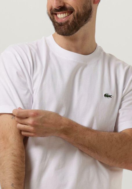 Witte LACOSTE T-shirt 1HT1 MENS TEE-SHIRT 01 - large