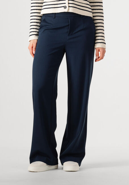 Donkerblauwe OBJECT Pantalon OBJLISA WIDE PANT - large