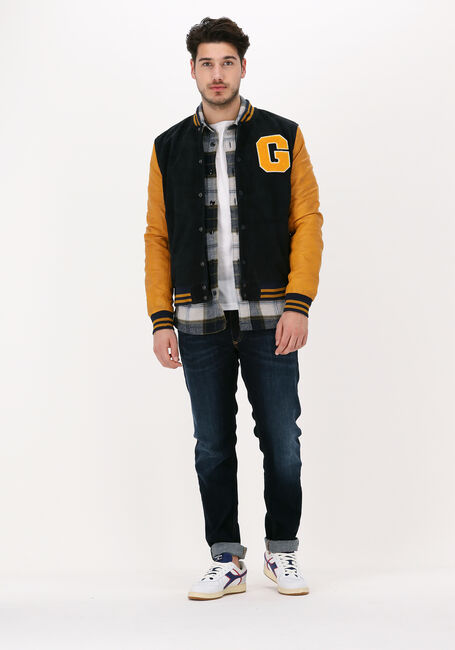 Donkerblauwe SELECTED MEN Overshirt SLHLOOSEKELLEN OVERSHIRT LS MI - large