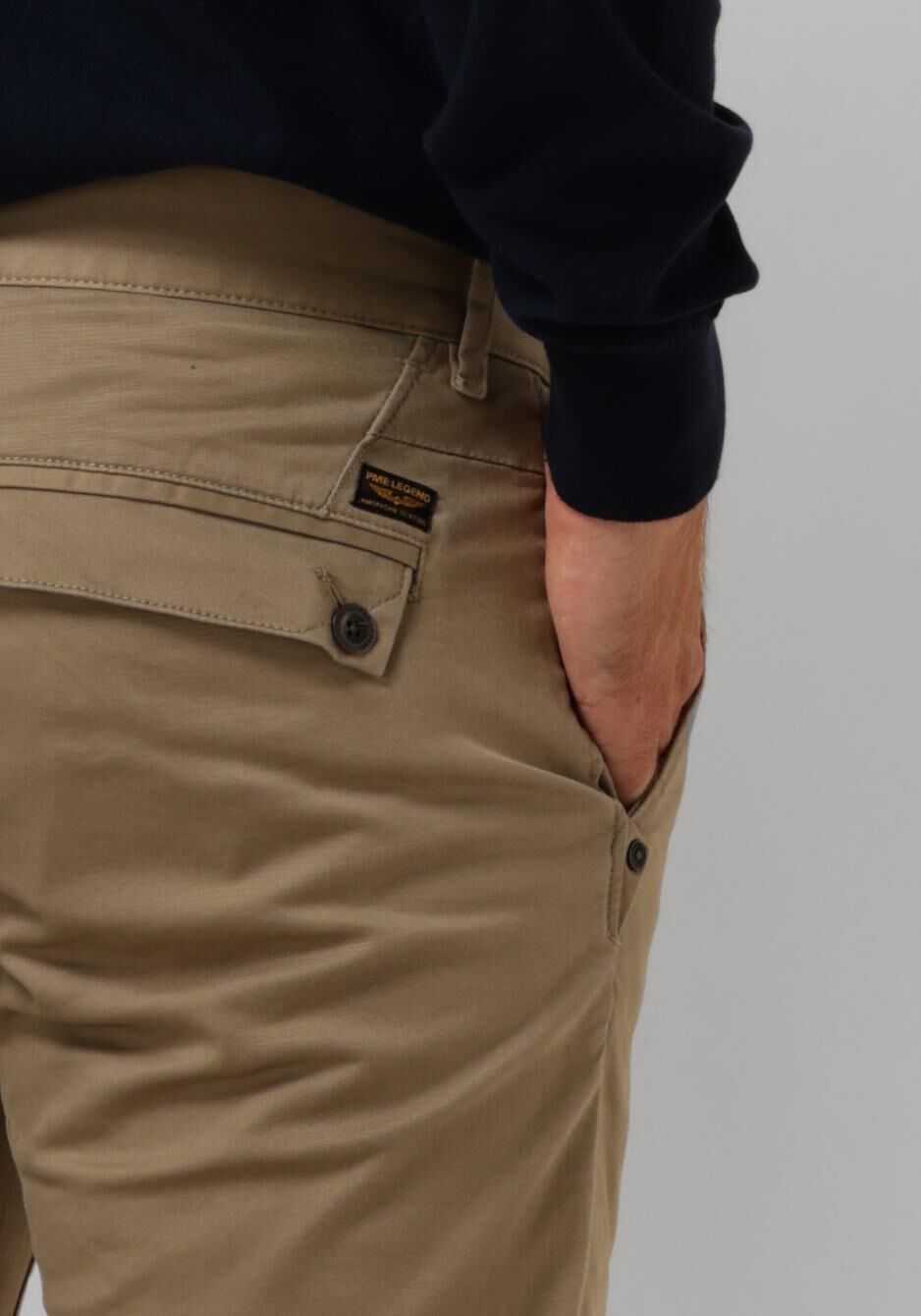 PME LEGEND Heren Broeken Twin Wasp Chino Left Hand Stretch Twill Beige