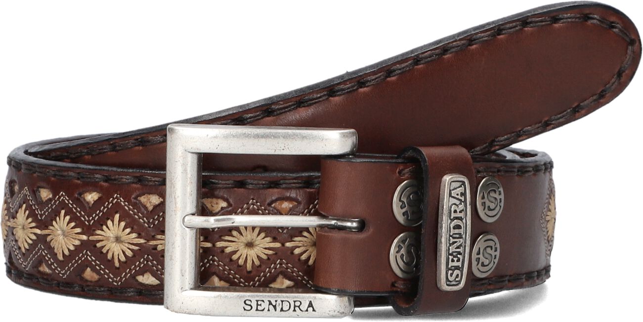 Sendra Bruine Leren Riem voor Mannen Brown Heren
