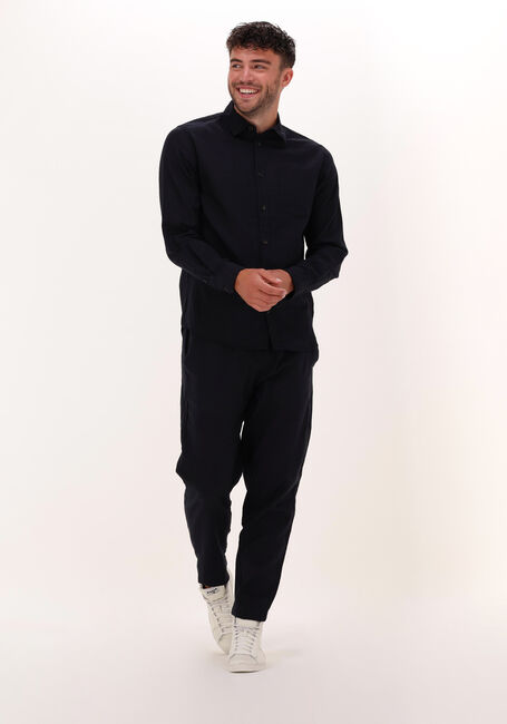 Donkerblauwe ANERKJENDT Chino AKJULIUS LINEN PANTS - large