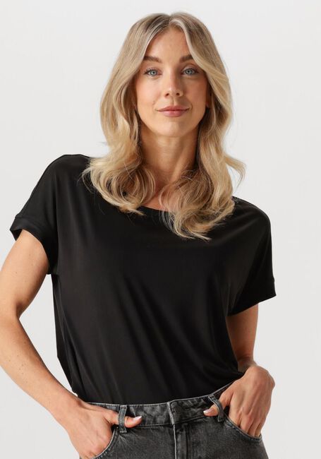 Zwarte MSCH COPENHAGEN T-shirt FENYA MODAL TEE - large