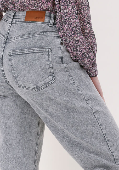Grijze OBJECT Mom jeans LOA MOJI HW ANCLE DENIM JEANS - large