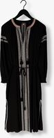 Zwarte SCOTCH & SODA Midi jurk MIDI DRESS WITH EMBROIDERY DETAILS