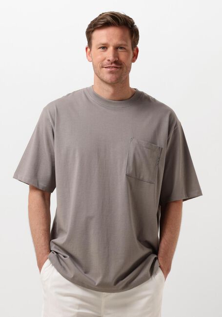 Grijze SCOTCH & SODA T-shirt 3 CROSSES LOOSE FIT CHEST POCKET T-SHIRT - large