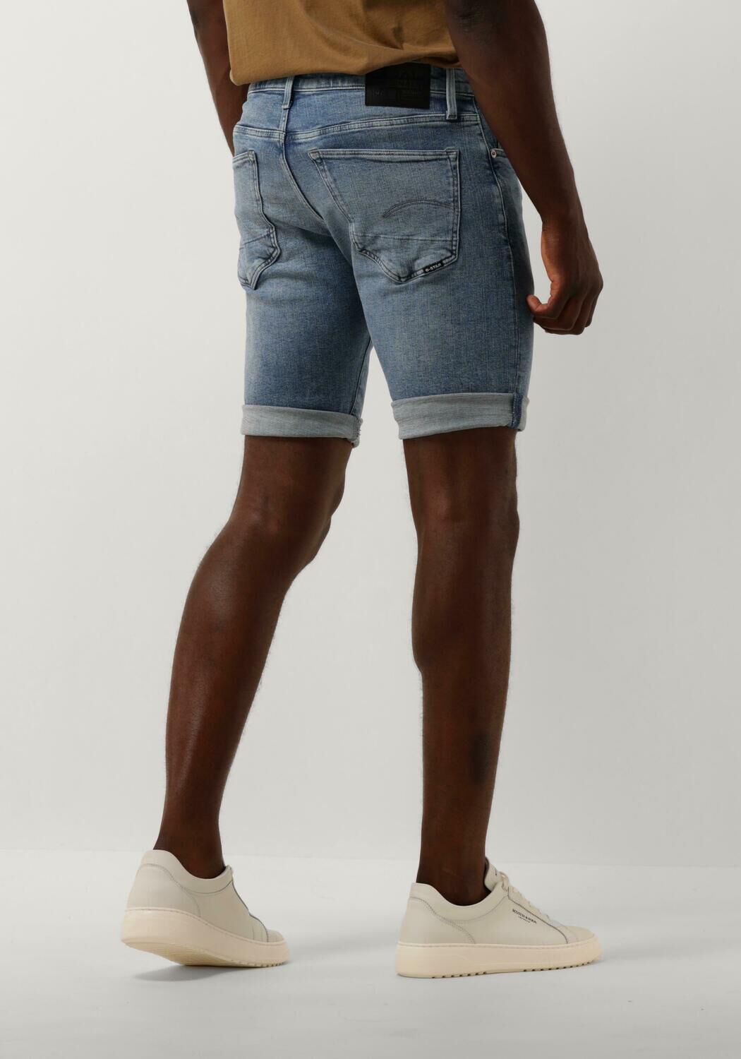 G-STAR RAW Heren Broeken 3301 Slim Short Blauw