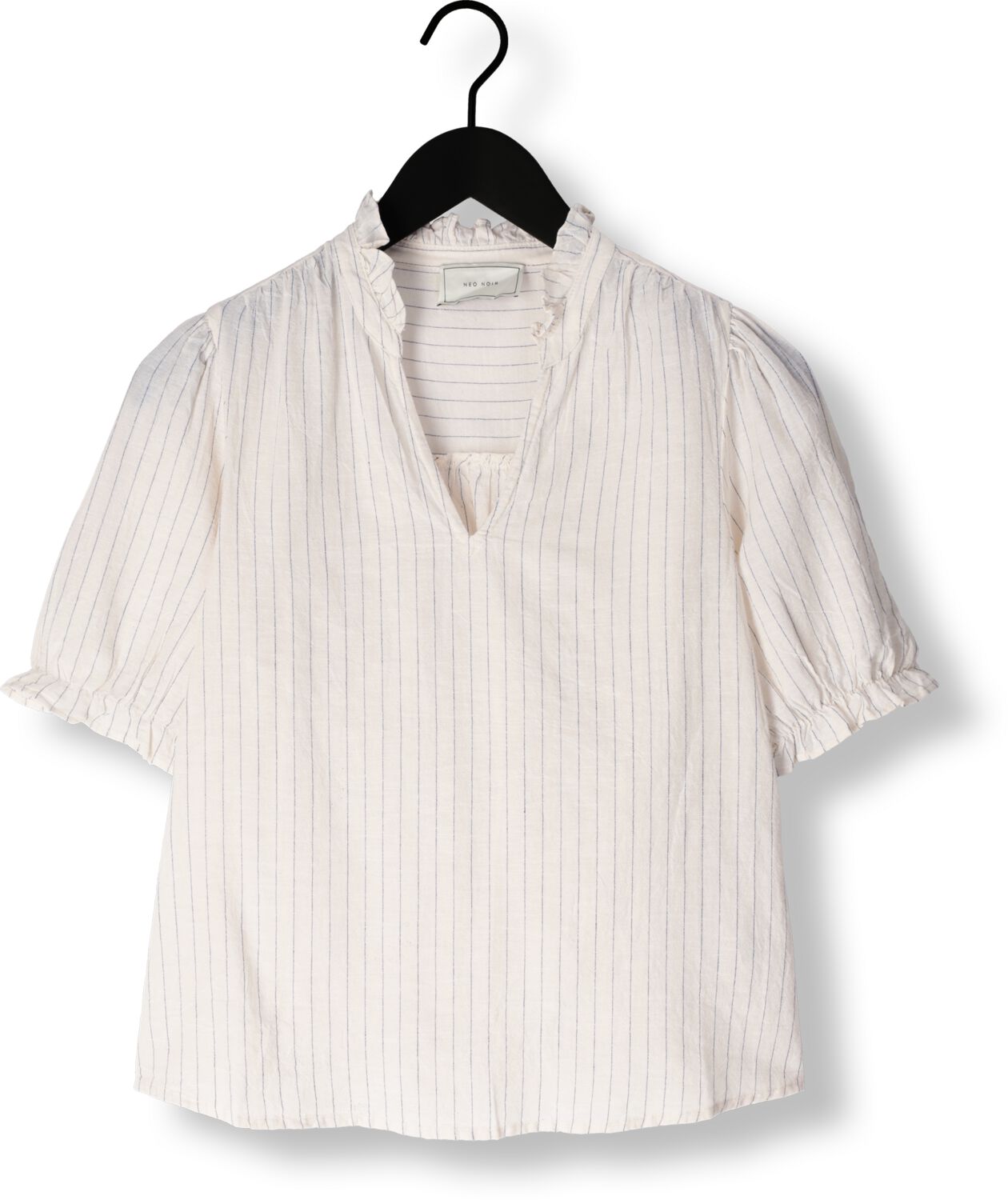 NEO NOIR Dames Tops & T-shirts Odesa Simple Stripe Blouse Gebroken Wit