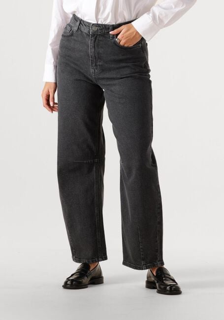 Antraciet SELECTED WOMEN Wide jeans SLFLOOSE BARREL ANE-KORI MW JEANS - large