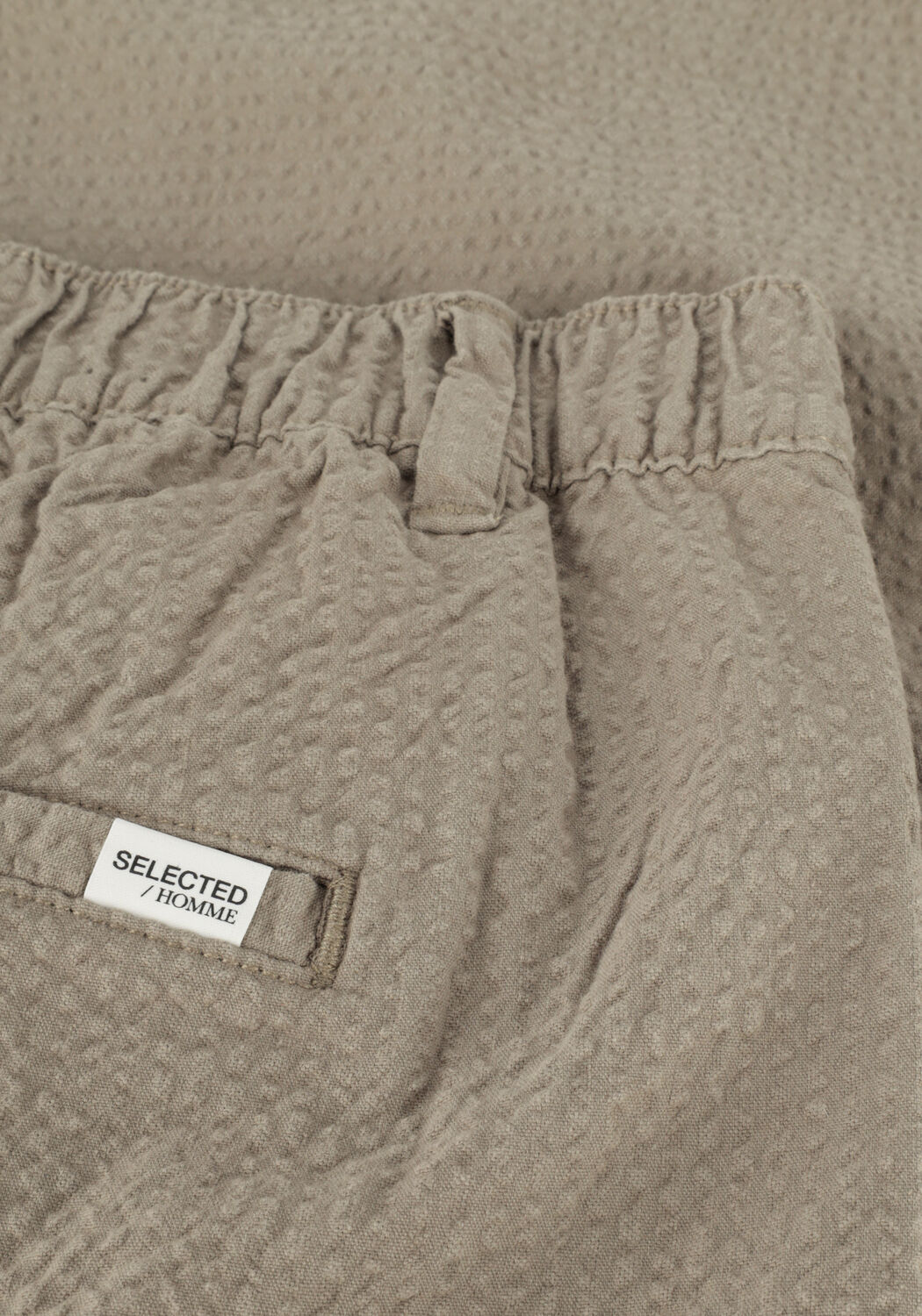 Olijf SELECTED MEN Korte broek SLHCOMFORT-PIER SHORTS W - large