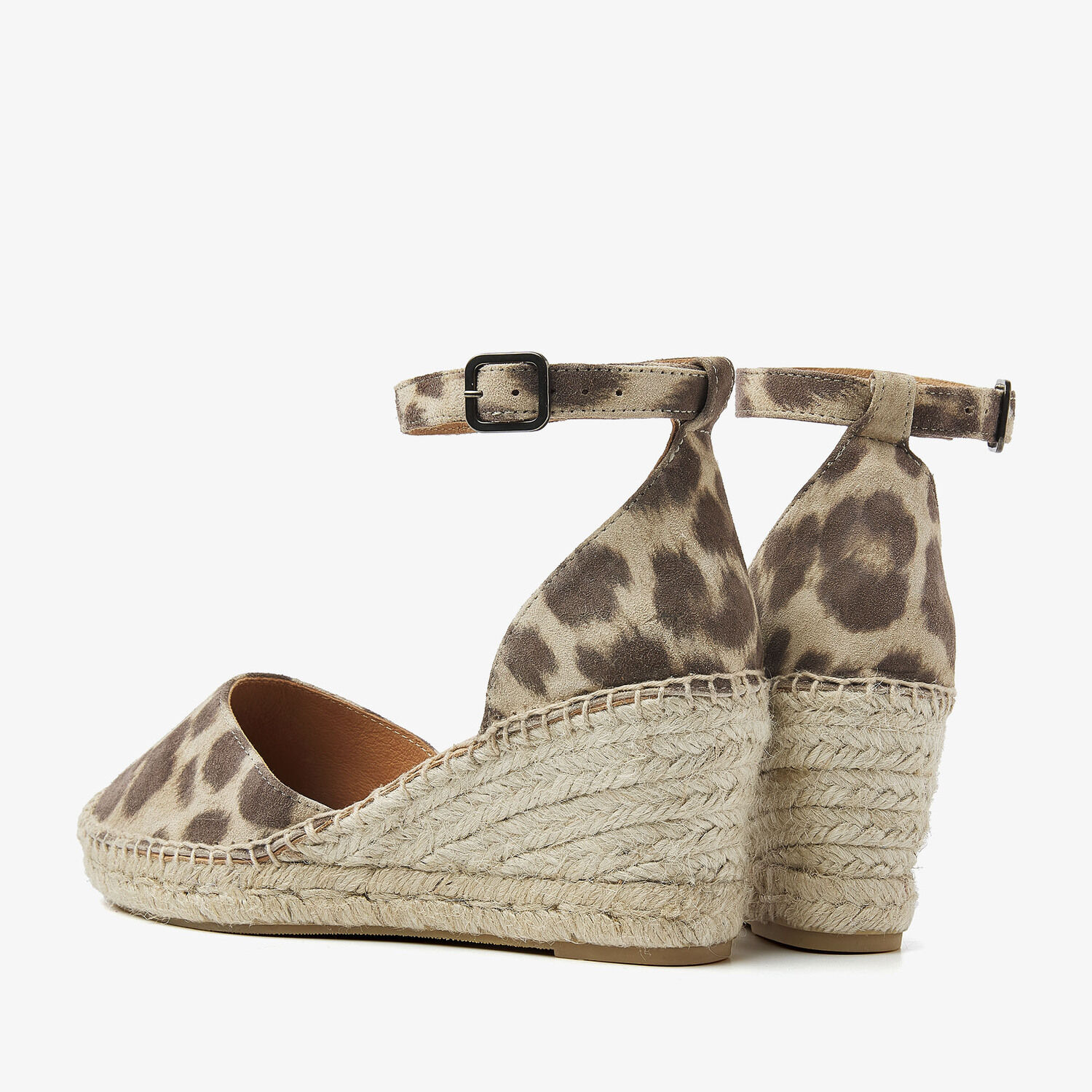 Bruine VIA VAI Sandalen met hak FLORA BRAID - large