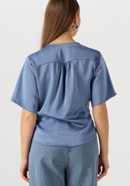Lichtblauwe NEO NOIR Blouses CASADIA HEAVY SATEEN BLOUSE - large