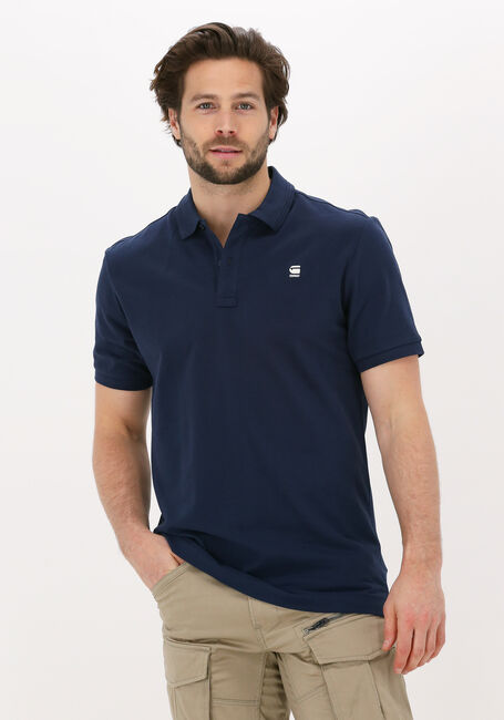 Donkerblauwe G-STAR RAW Polo DUNDA SLIM POLO S/S - large